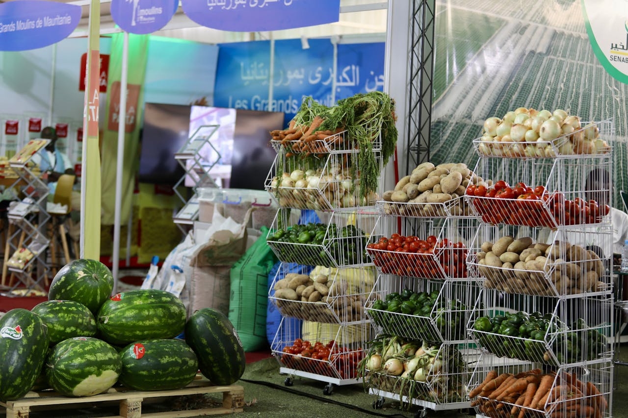Mastering the First Impression: Your intriguing post title goes here Vibrant market stall displaying watermelons, carrots, and more fresh produce.